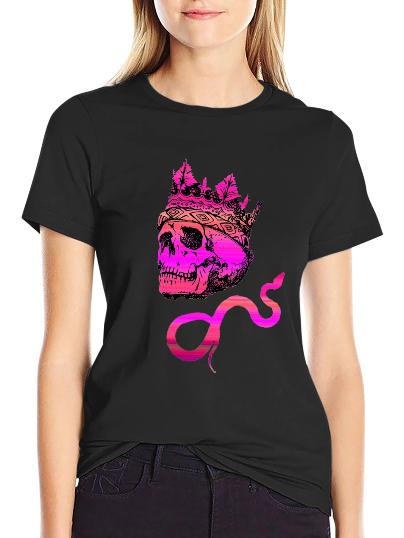Skull King Snake Graphic Tee
