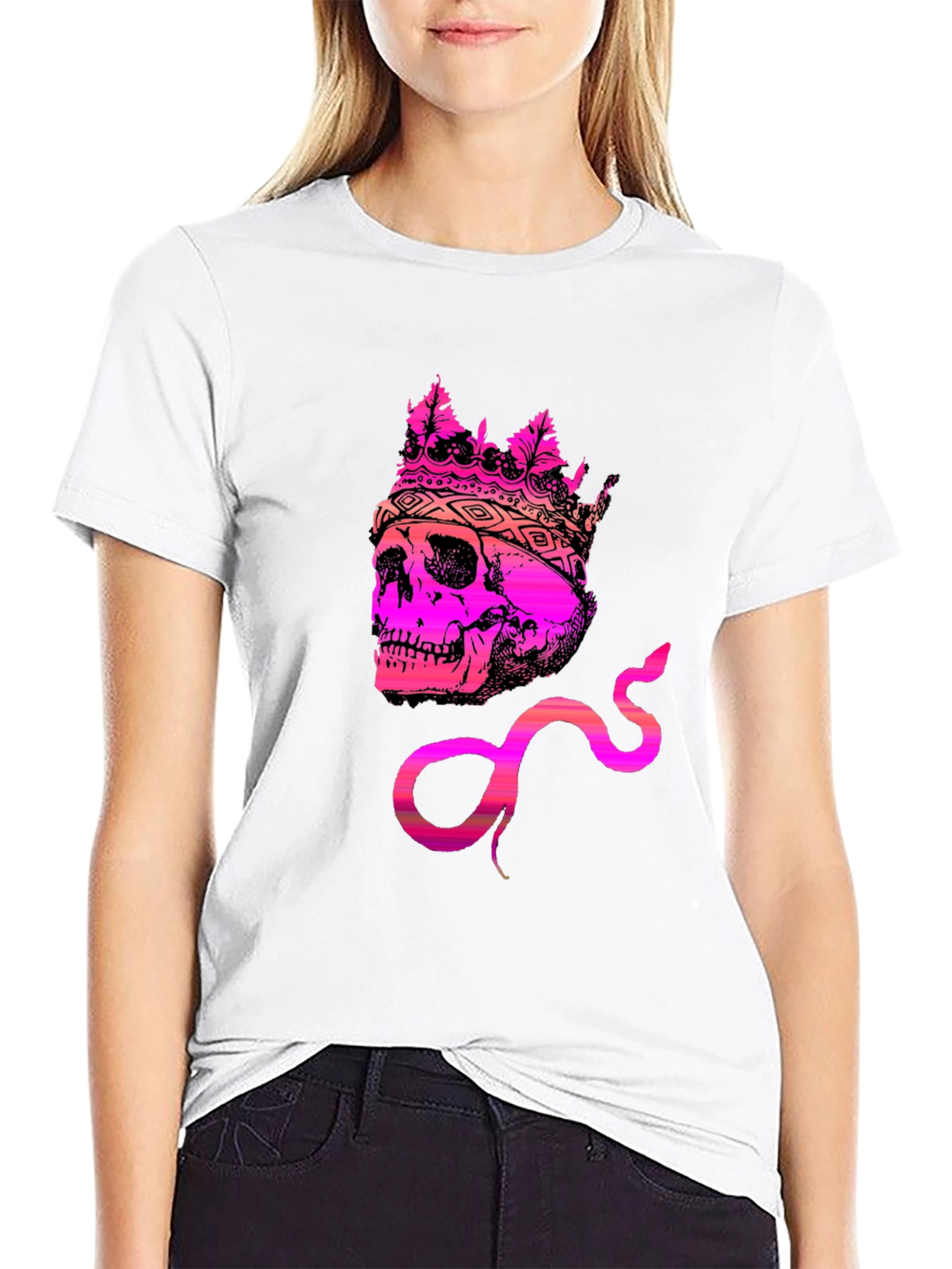 Skull King Snake Graphic Tee