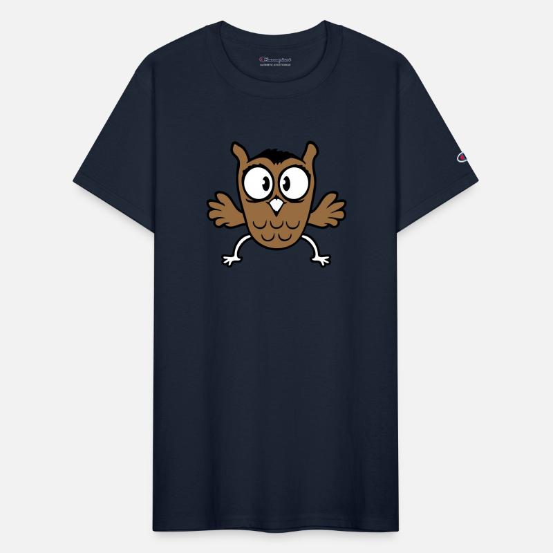 Owl jumps funny jumping jack flies flutters happy