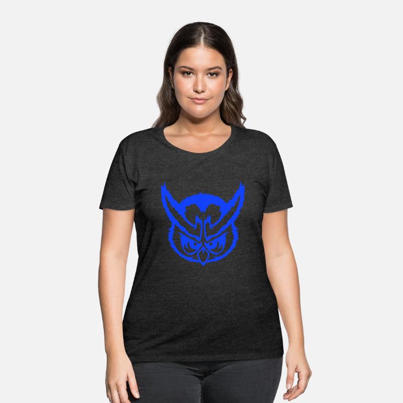 Owl looks evil dangerous cool face head comic fun