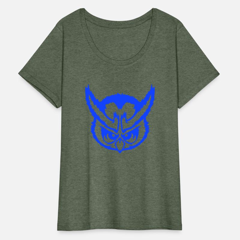 Owl looks evil dangerous cool face head comic fun