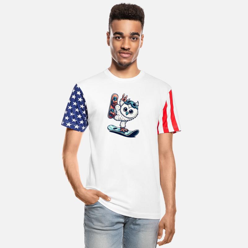 Owl Snowboard Snowy Owl Winter Sports Vacation