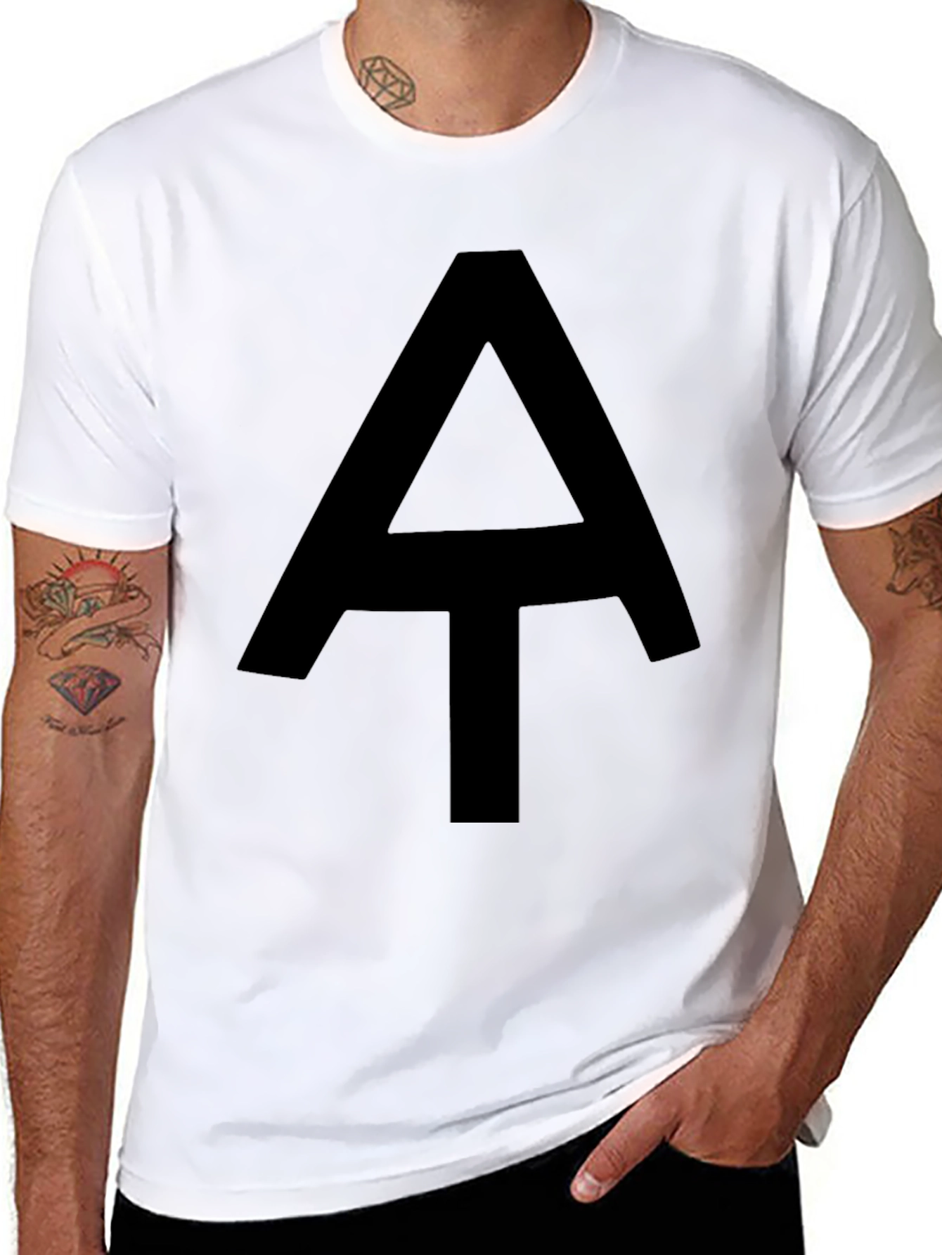 AT Hiking Trail Symbol Black T-Shirt