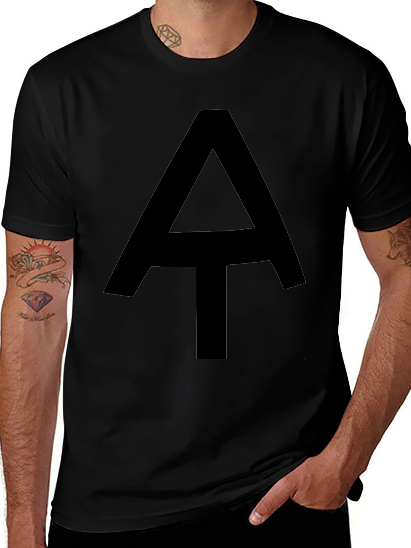 AT Hiking Trail Symbol Black T-Shirt