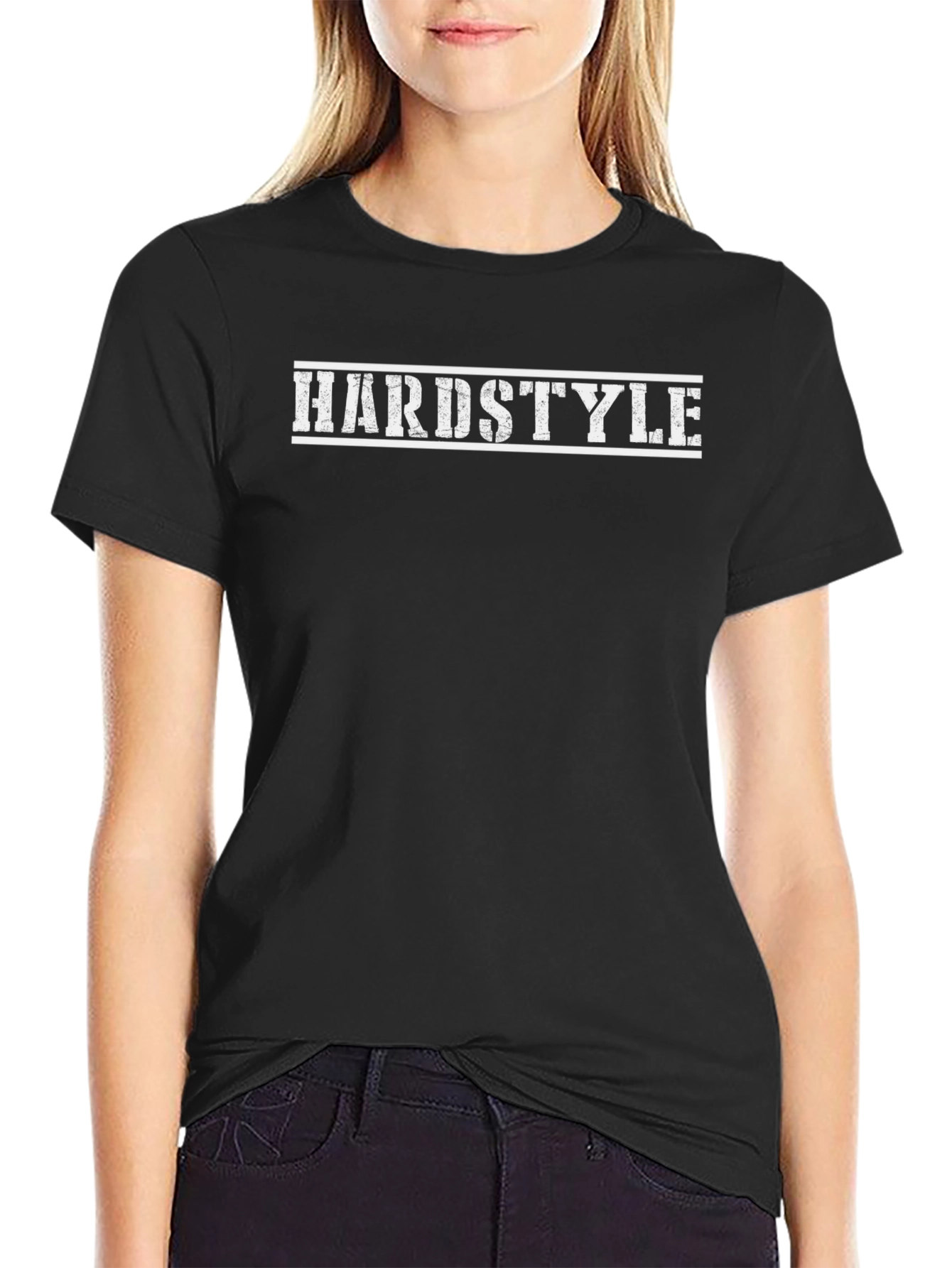 Hardstyle Graphic Print Crew Neck Tee