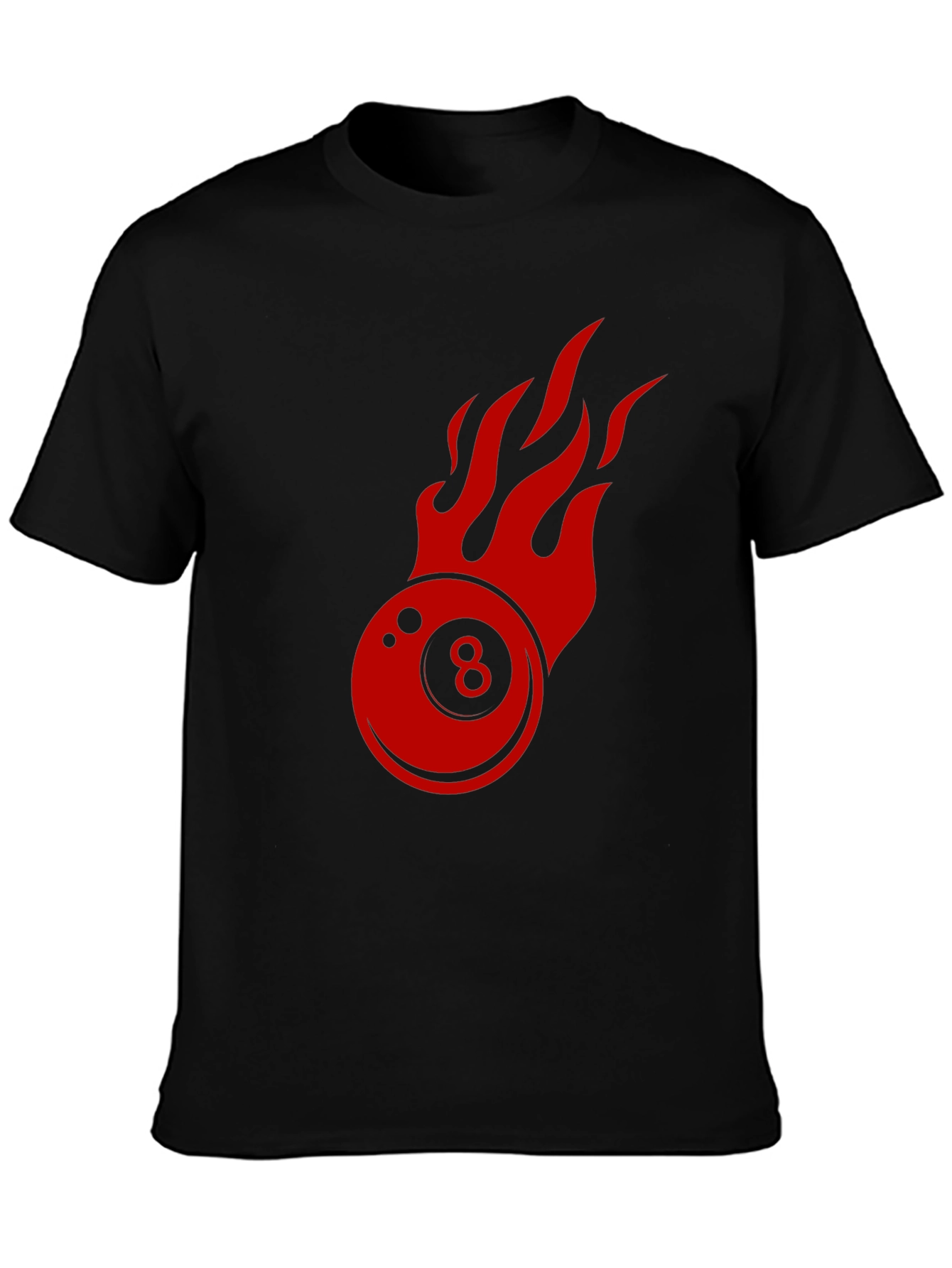 Flaming 8-Ball Graphic Tee