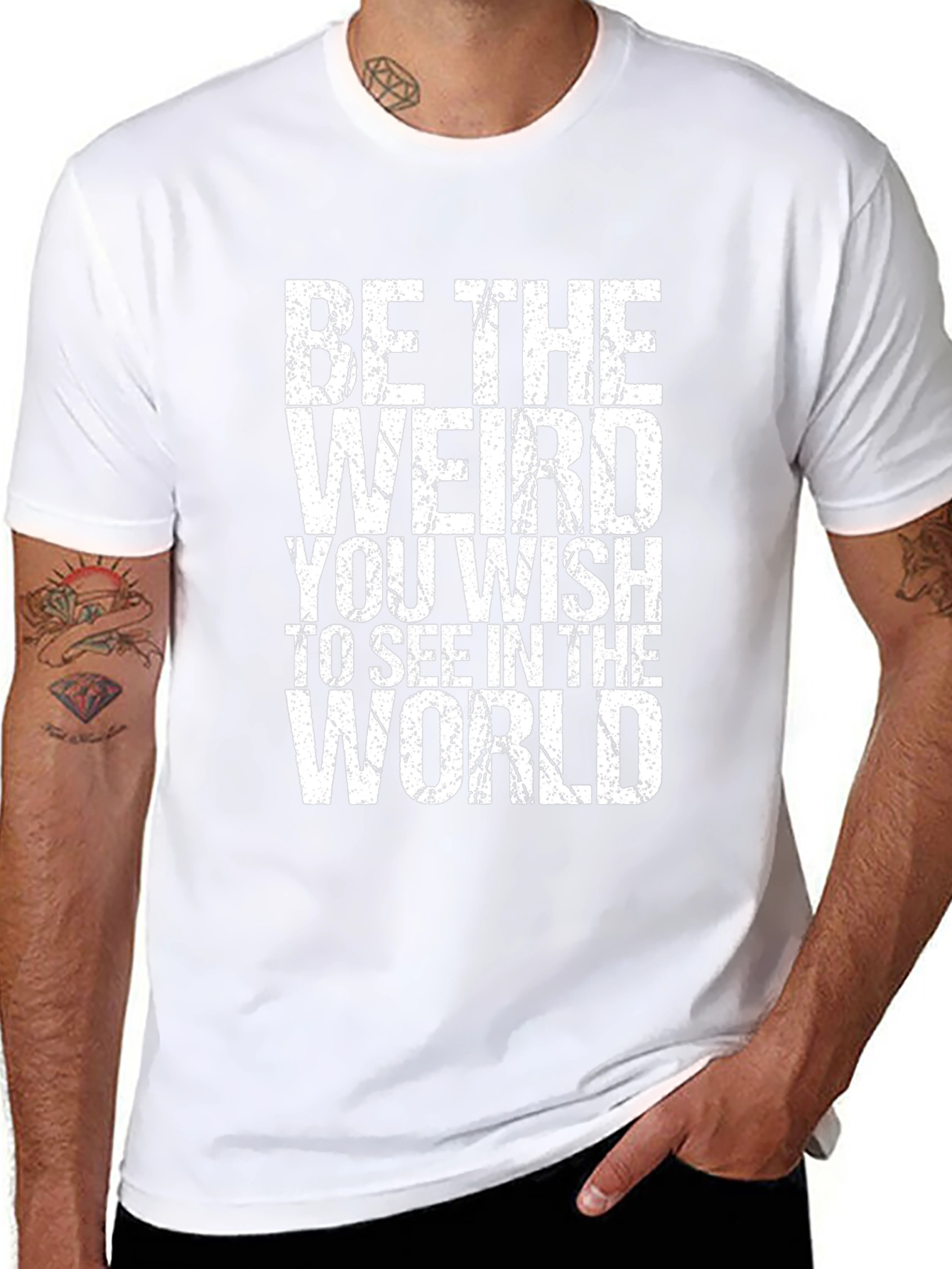 Be The Weird T-Shirt - Distressed Graphic Tee