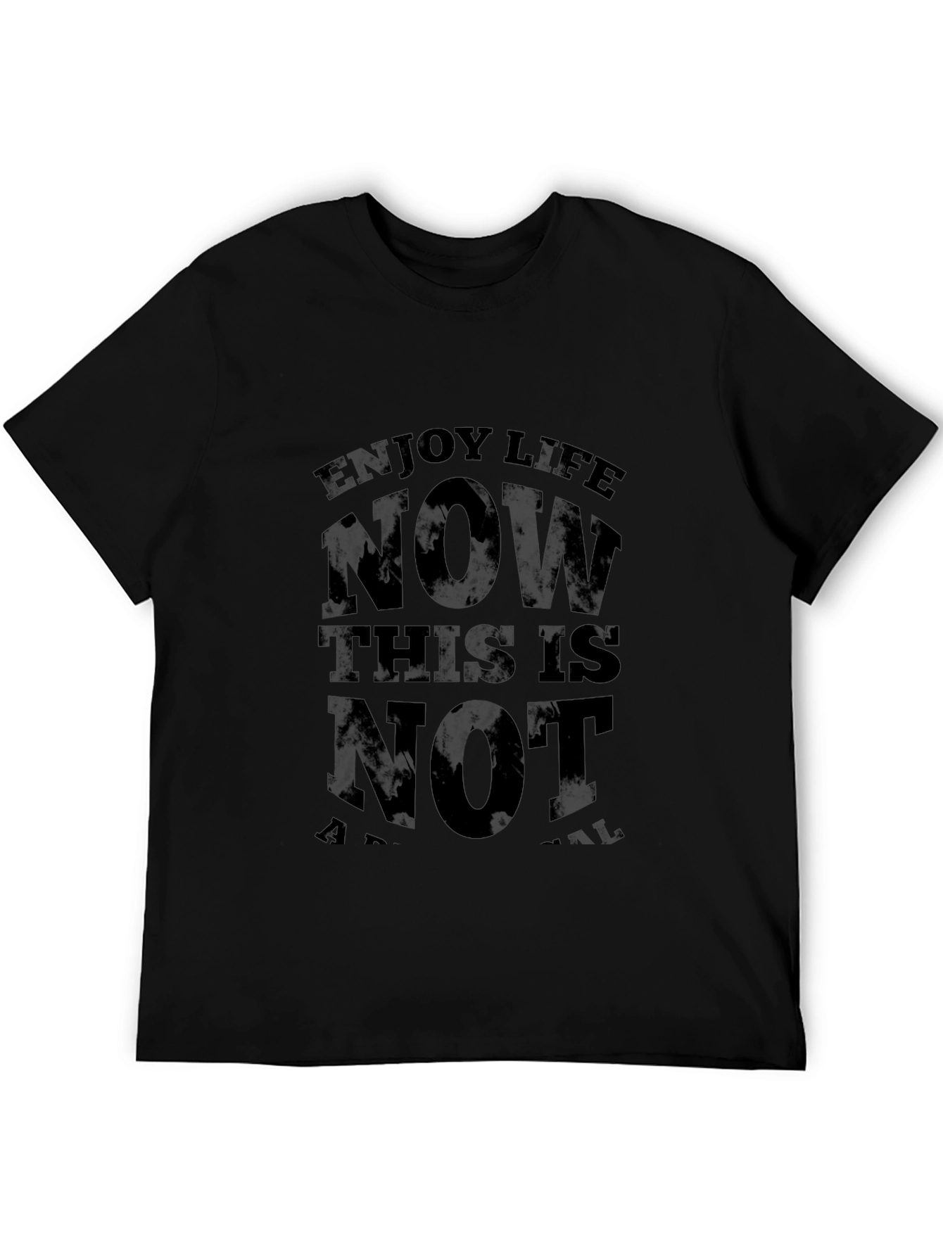 Enjoy Life Now Graphic T-Shirt - Black