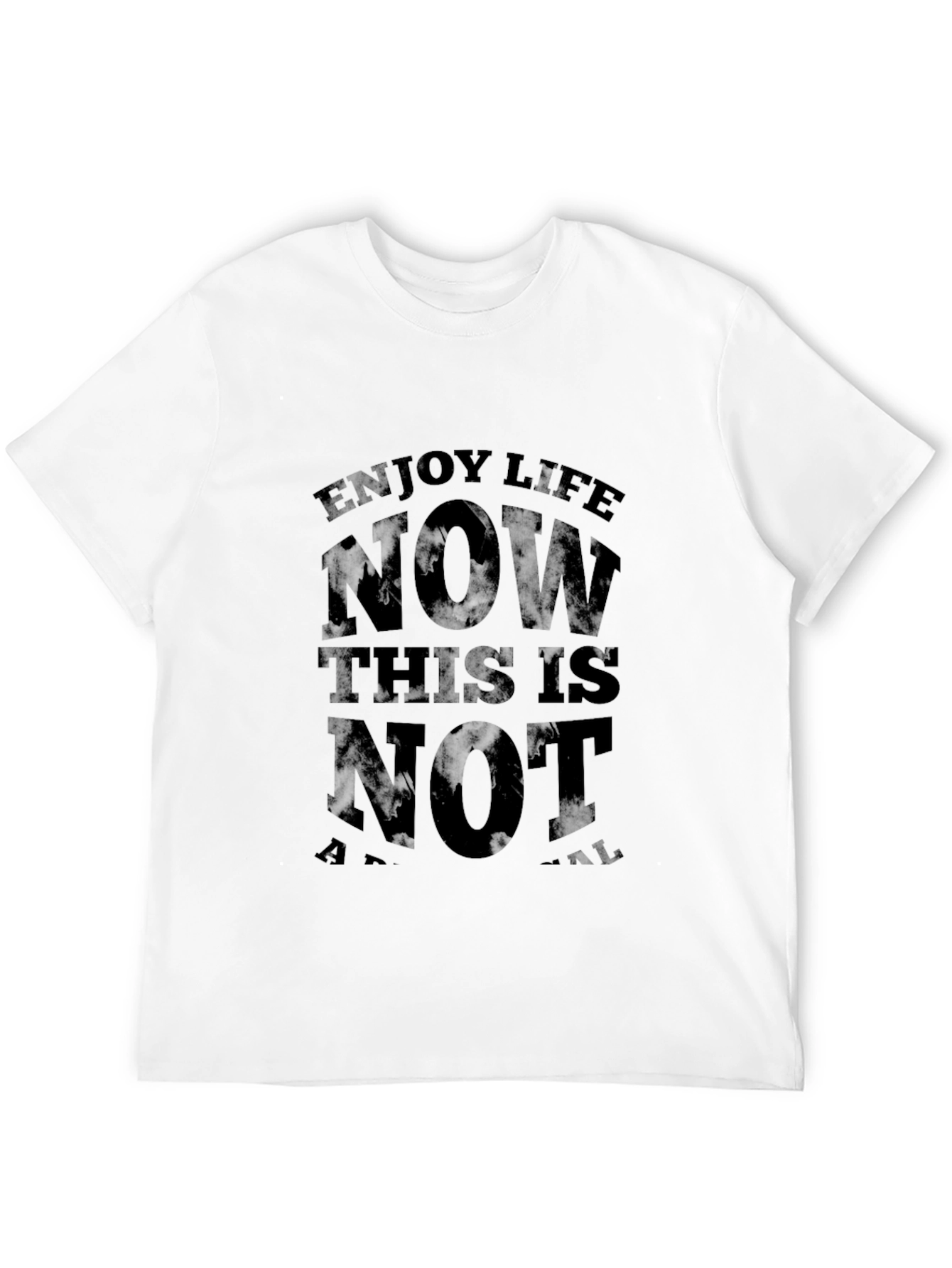 Enjoy Life Now Graphic T-Shirt - Black