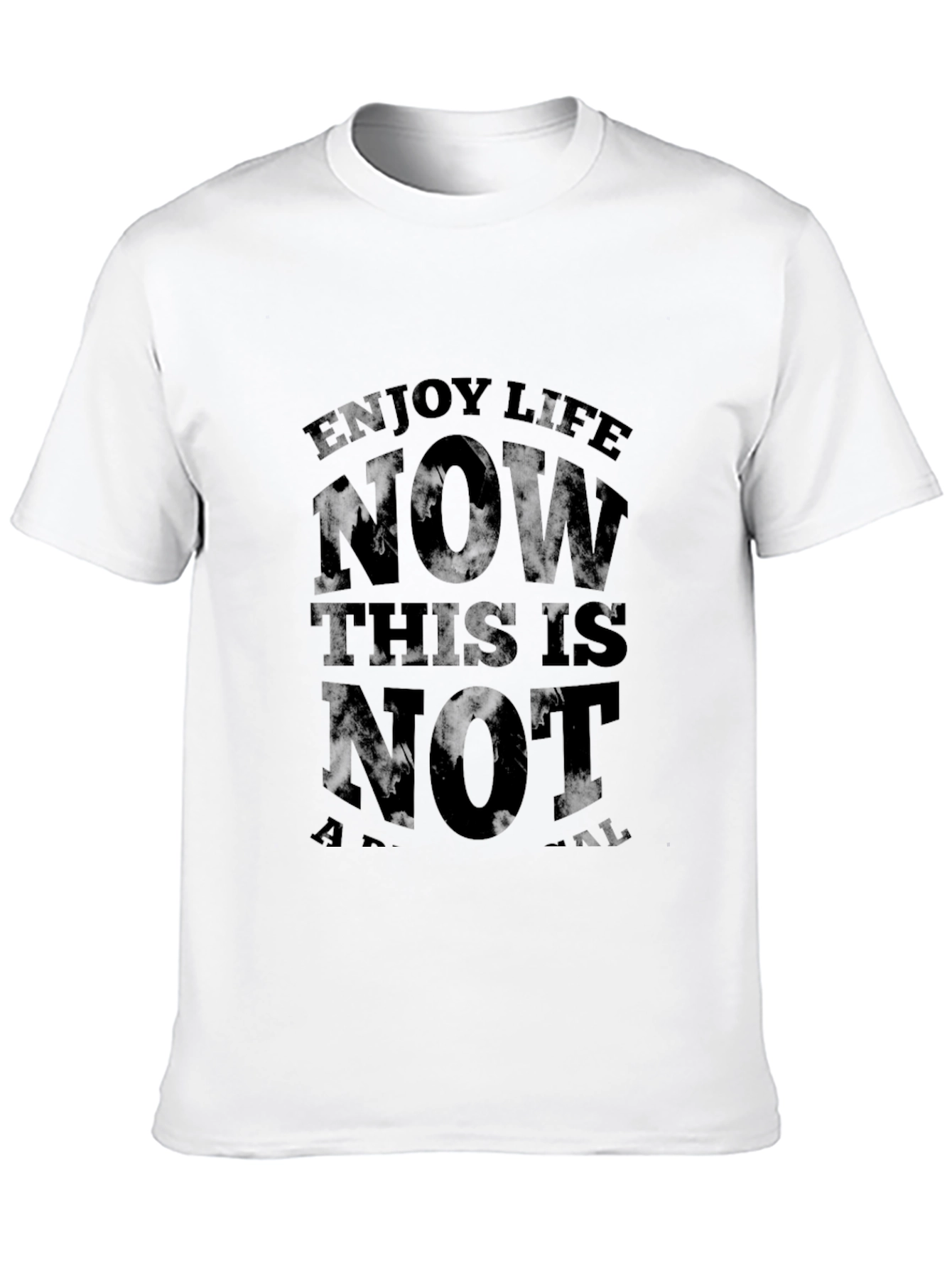 Enjoy Life Now Graphic T-Shirt - Black