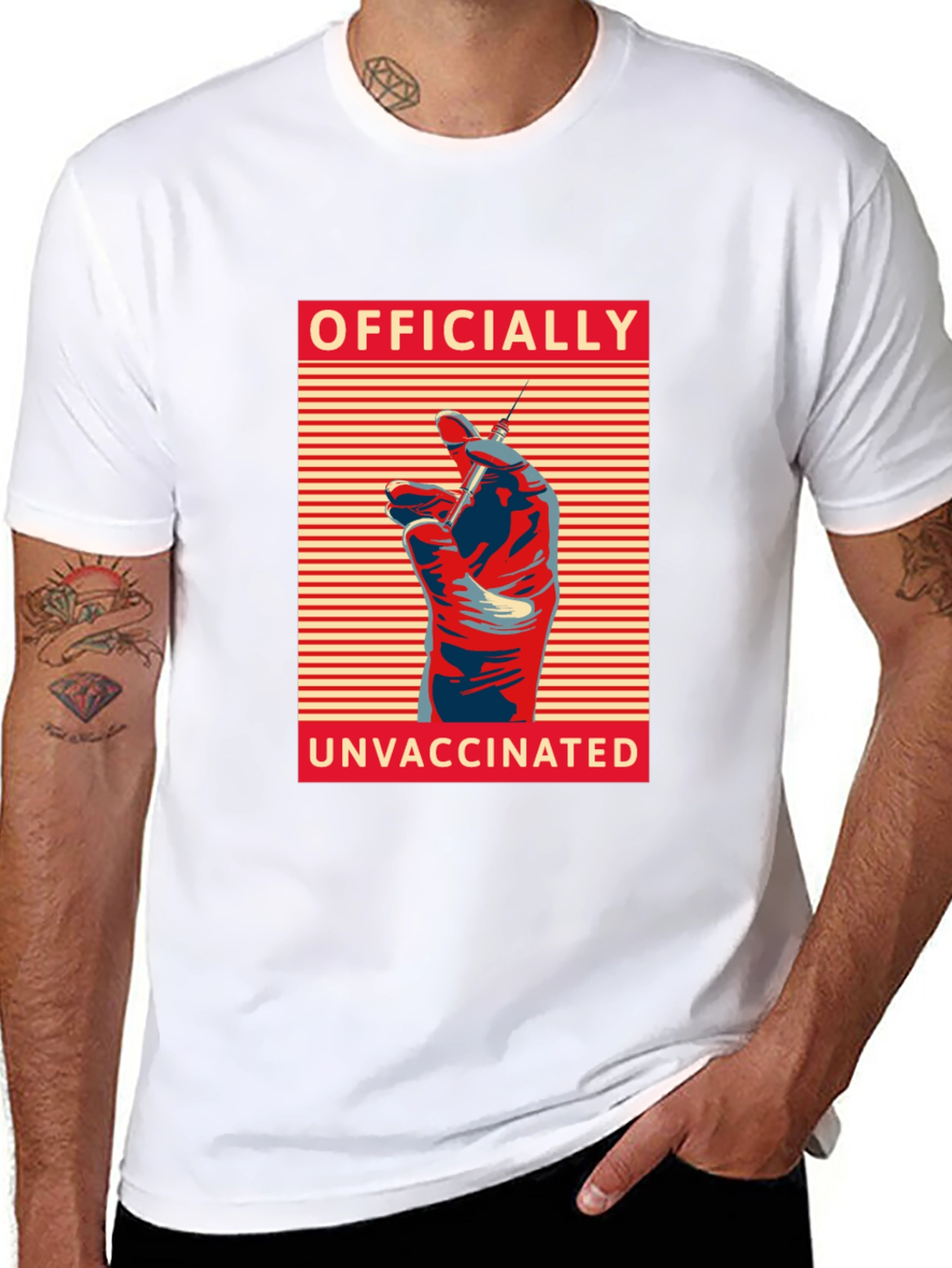Officially Unvaccinated T-Shirt - Anti-Vax Protest Apparel