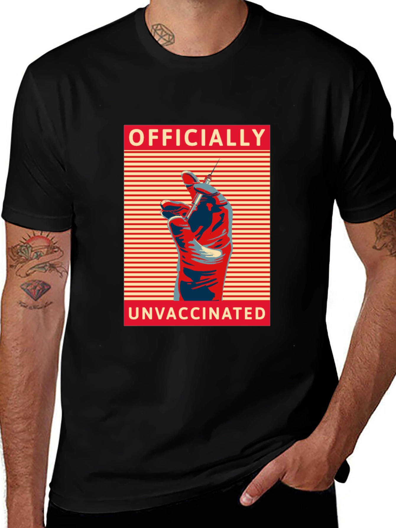 Officially Unvaccinated T-Shirt - Anti-Vax Protest Apparel