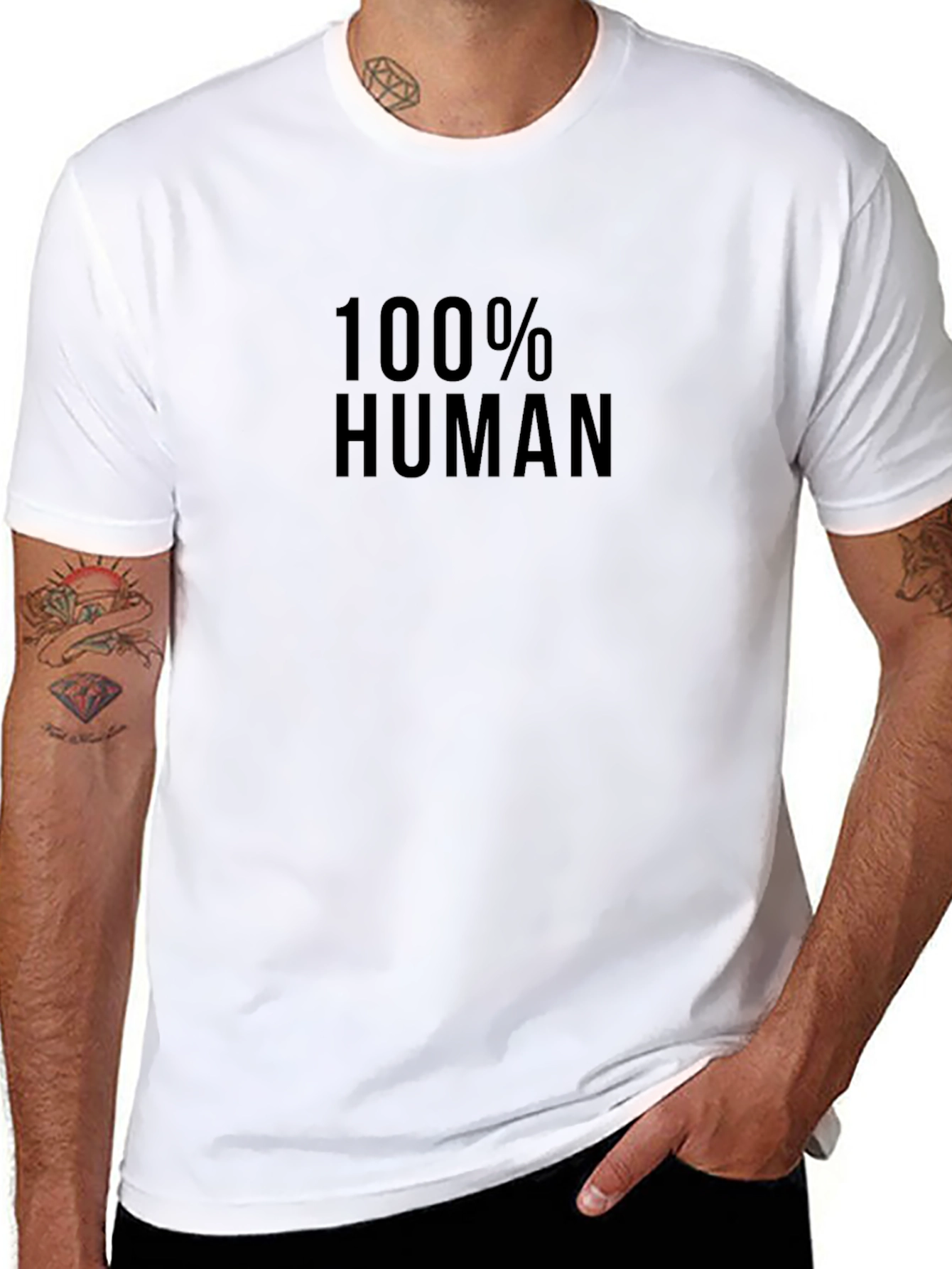 100% Human Crew Neck T-Shirt