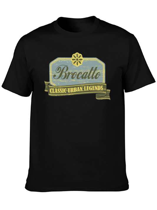 Brocatto Classic Urban Legends Black Graphic T-Shirt