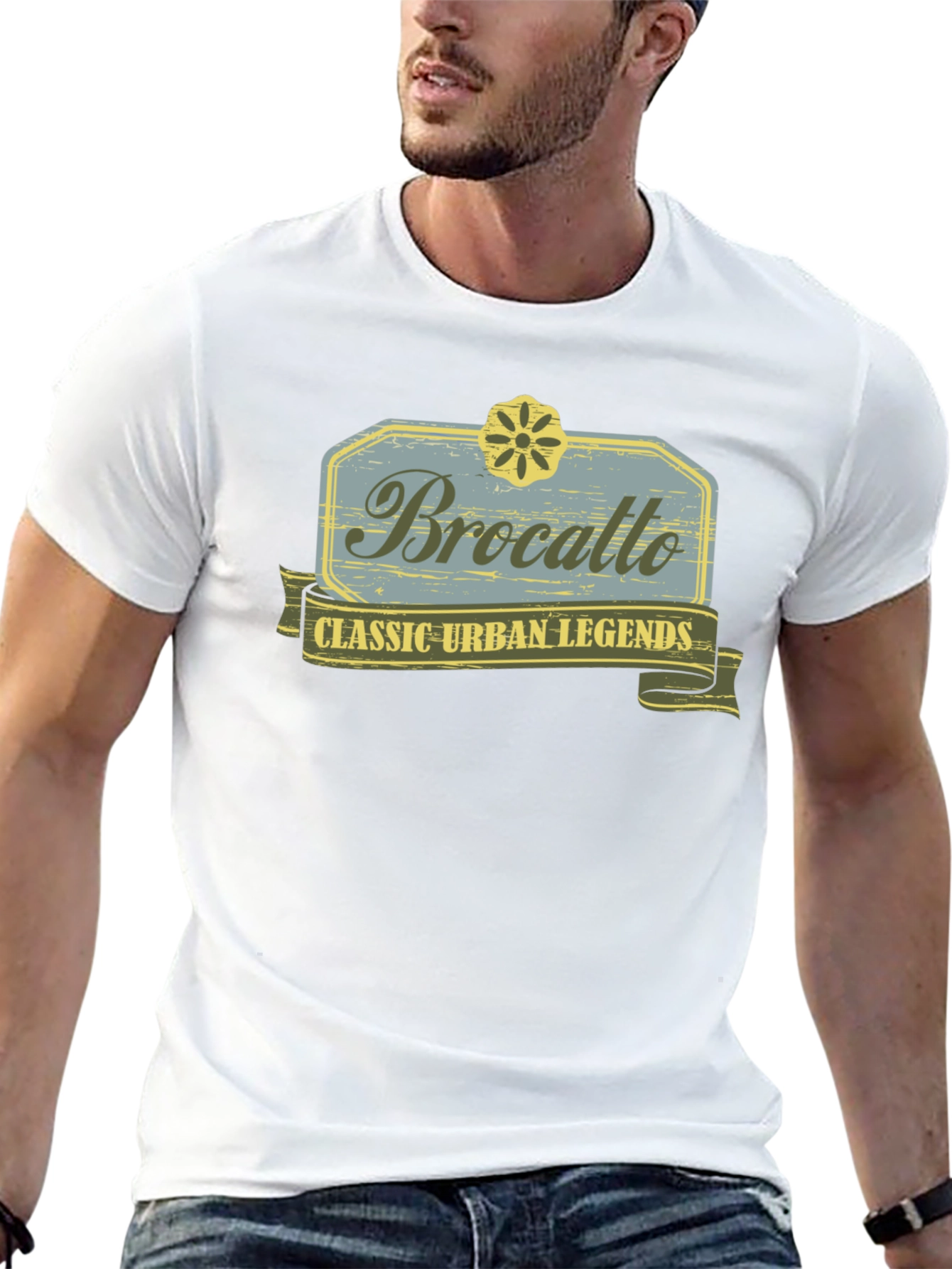 Brocatto Classic Urban Legends Black Graphic T-Shirt