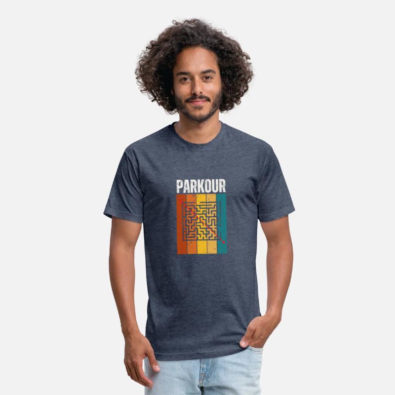 Parkour Labyrinth Vintage Retro 70s Design Parkour