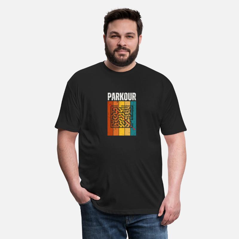 Parkour Labyrinth Vintage Retro 70s Design Parkour
