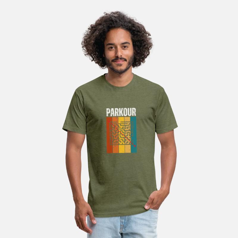 Parkour Labyrinth Vintage Retro 70s Design Parkour