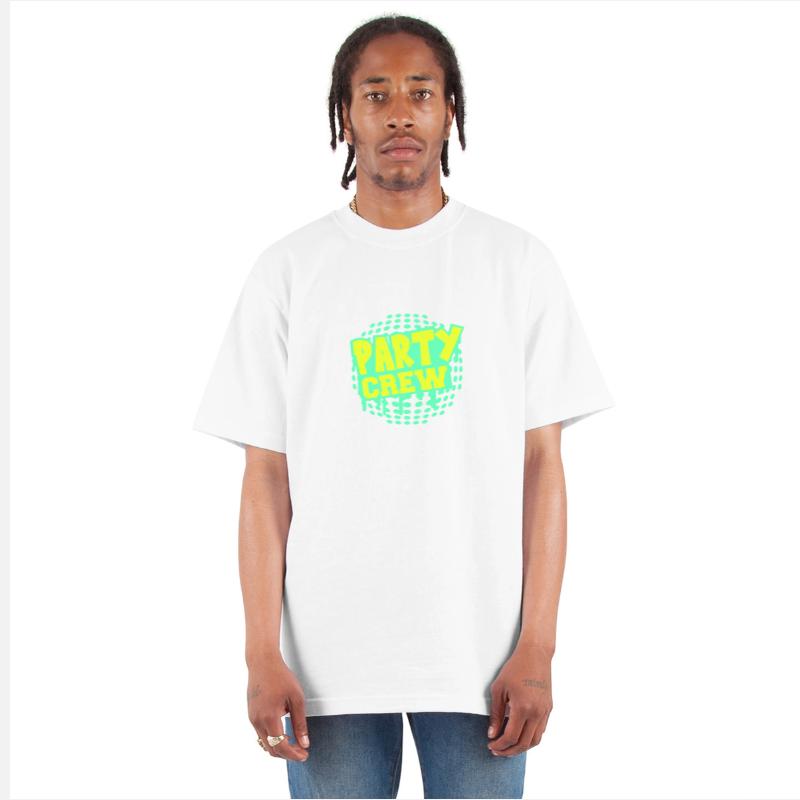 Party Crew Team Fun Friends Group Member Text Logo