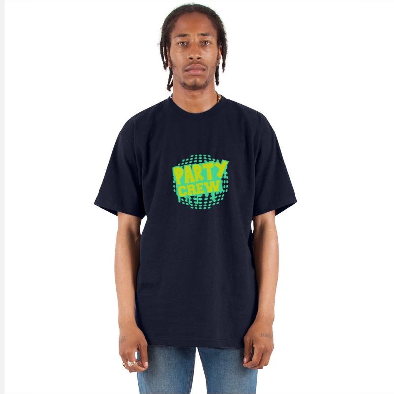 Party Crew Team Fun Friends Group Member Text Logo