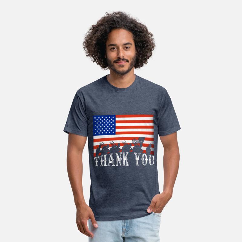 Patriotic 4th of July Thank You Veterans USA Flag