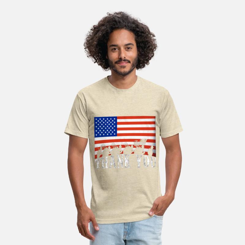 Patriotic 4th of July Thank You Veterans USA Flag