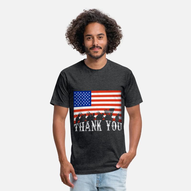Patriotic 4th of July Thank You Veterans USA Flag