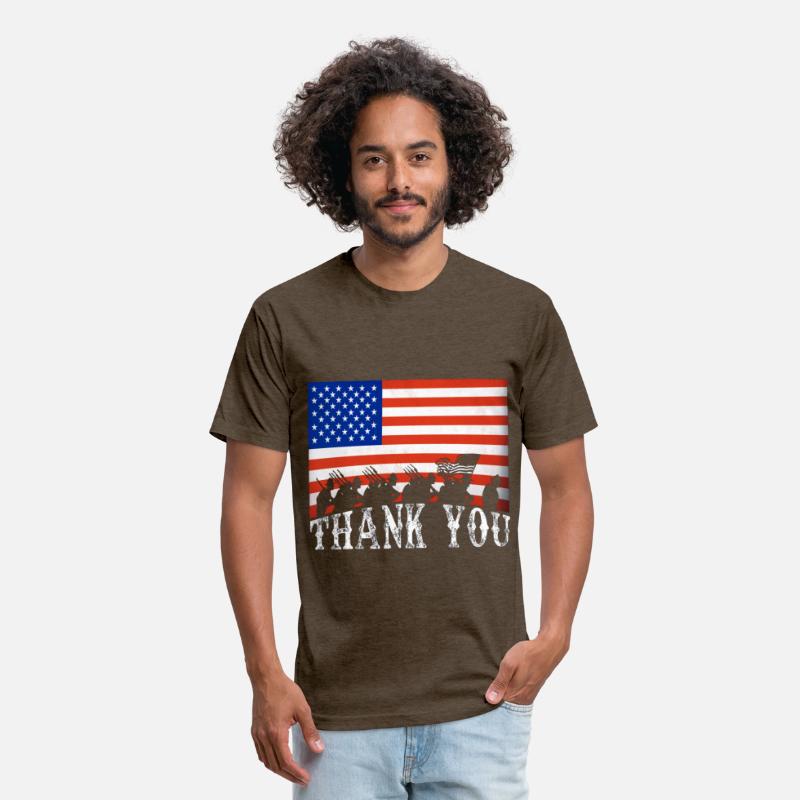 Patriotic 4th of July Thank You Veterans USA Flag