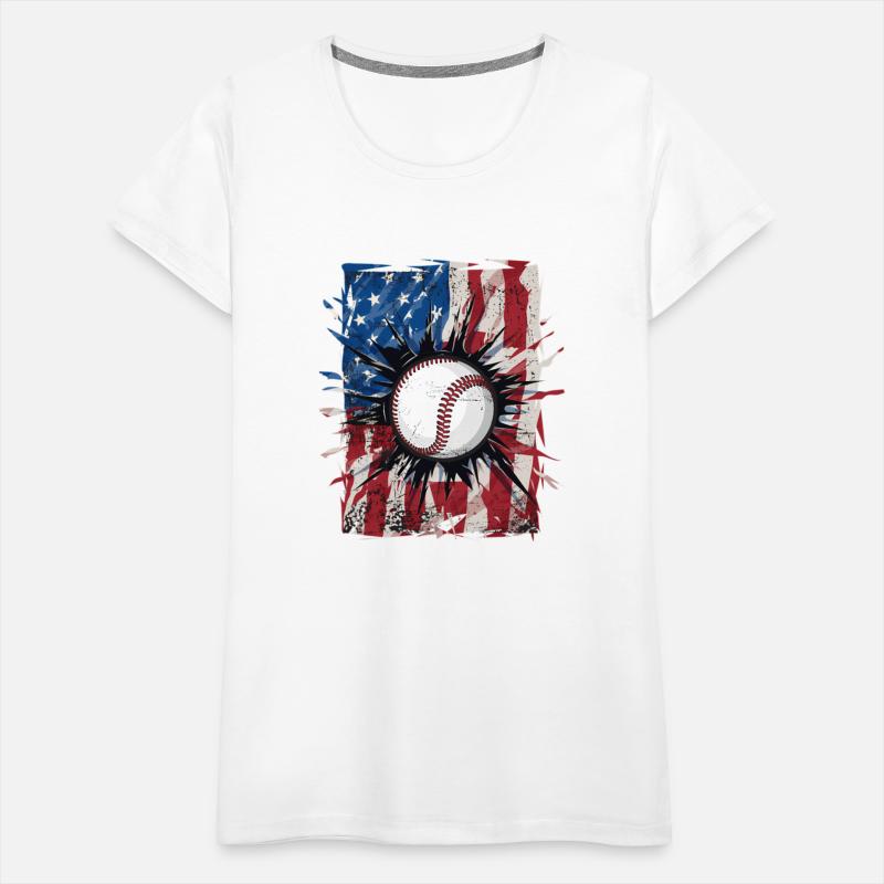 Patriotic Baseball 4Th Of July Usa American