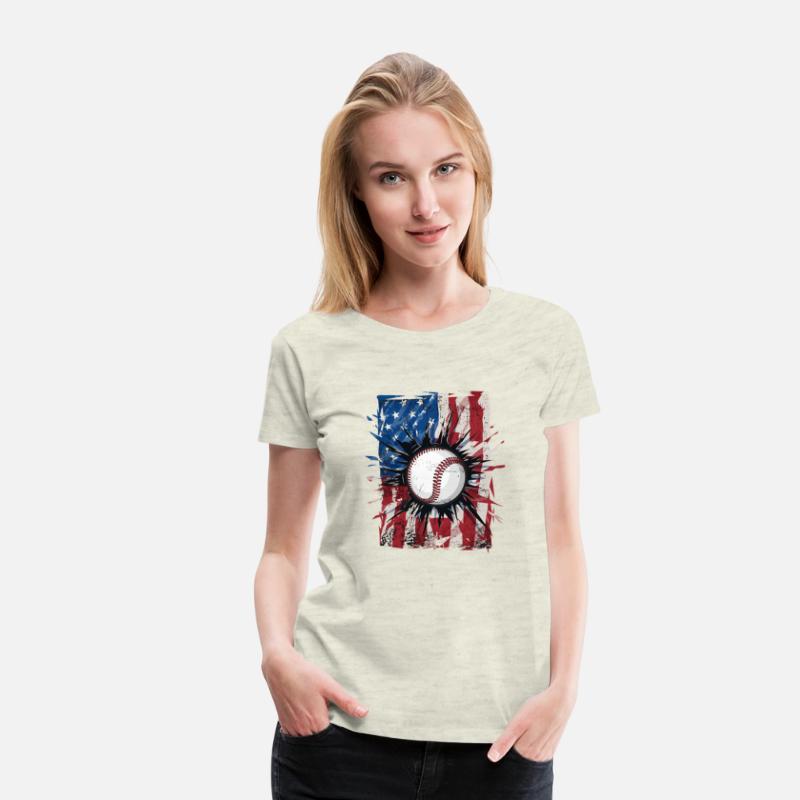 Patriotic Baseball 4Th Of July Usa American
