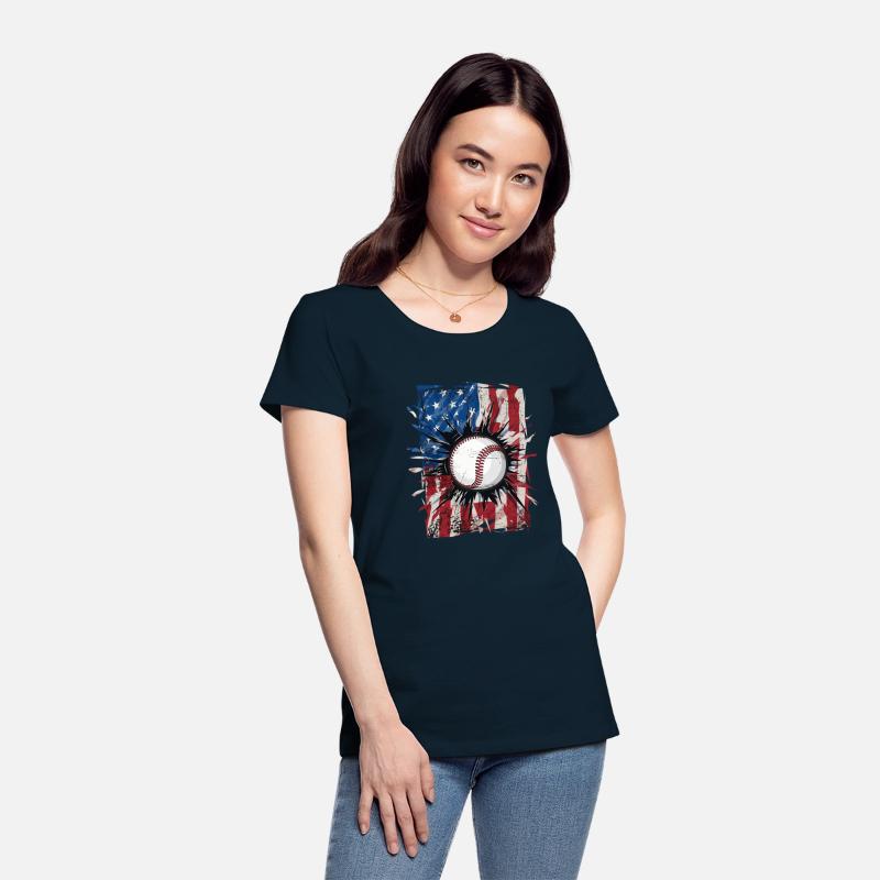 Patriotic Baseball 4Th Of July Usa American