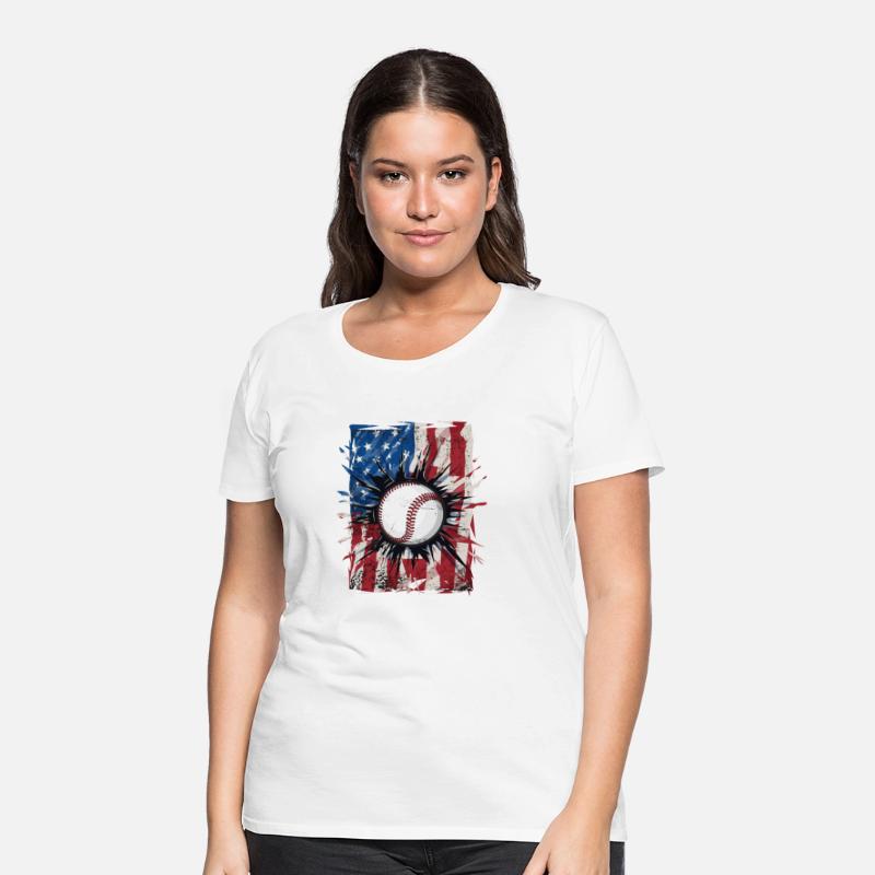 Patriotic Baseball 4Th Of July Usa American