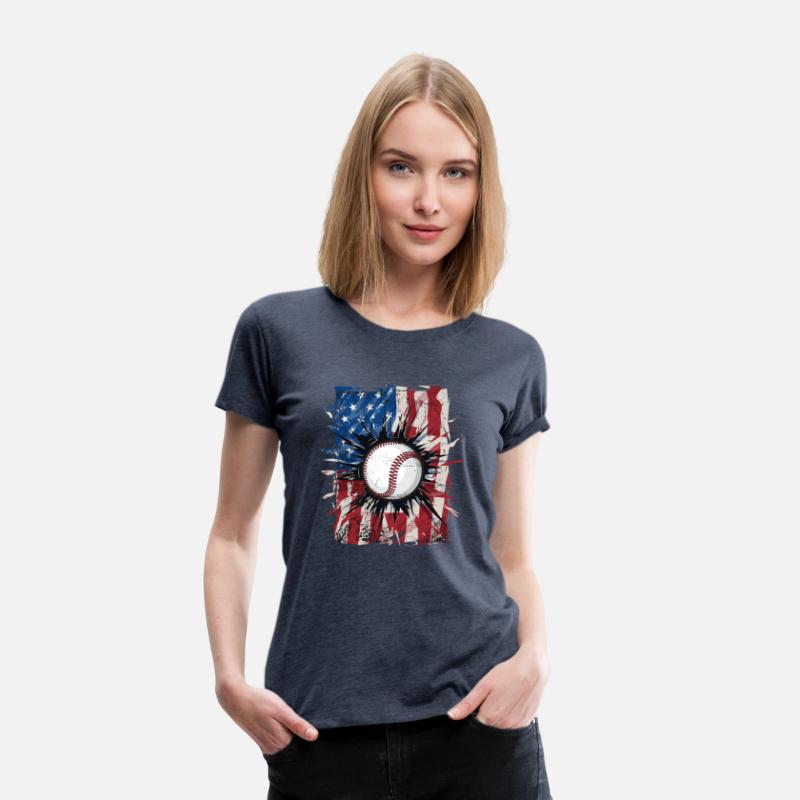 Patriotic Baseball 4Th Of July Usa American