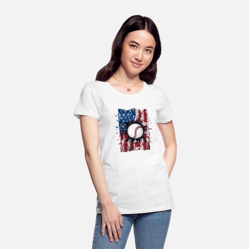 Patriotic Baseball 4Th Of July Usa American