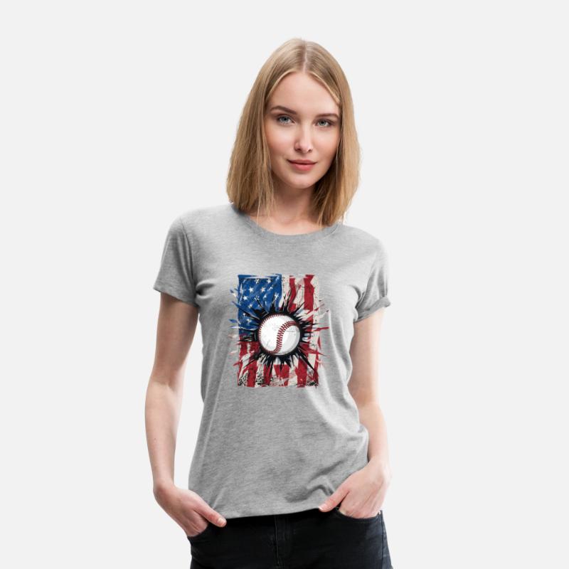 Patriotic Baseball 4Th Of July Usa American