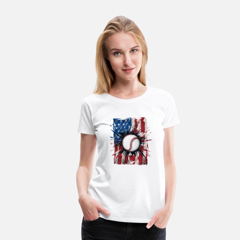 Patriotic Baseball 4Th Of July Usa American