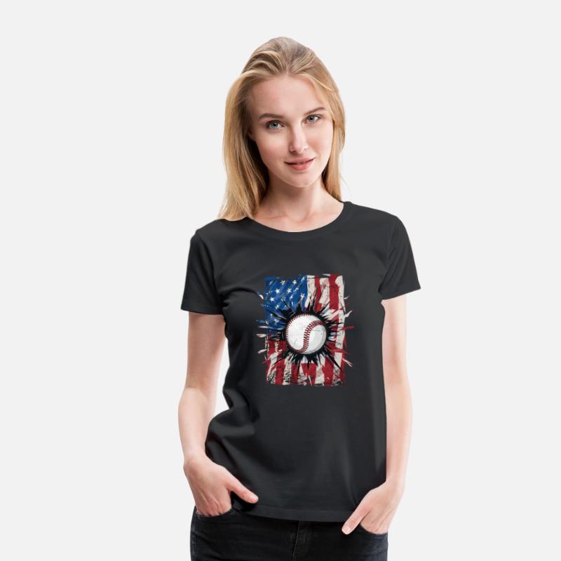 Patriotic Baseball 4Th Of July Usa American