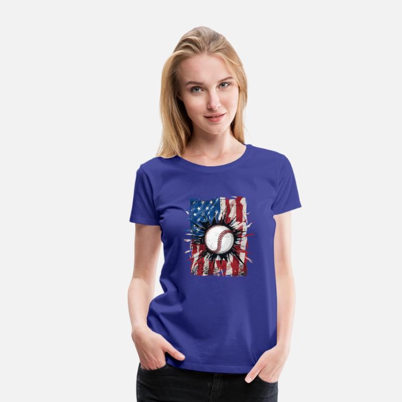 Patriotic Baseball 4Th Of July Usa American