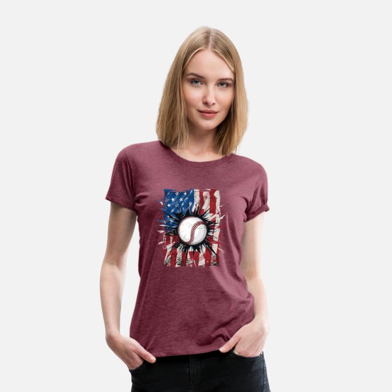 Patriotic Baseball 4Th Of July Usa American