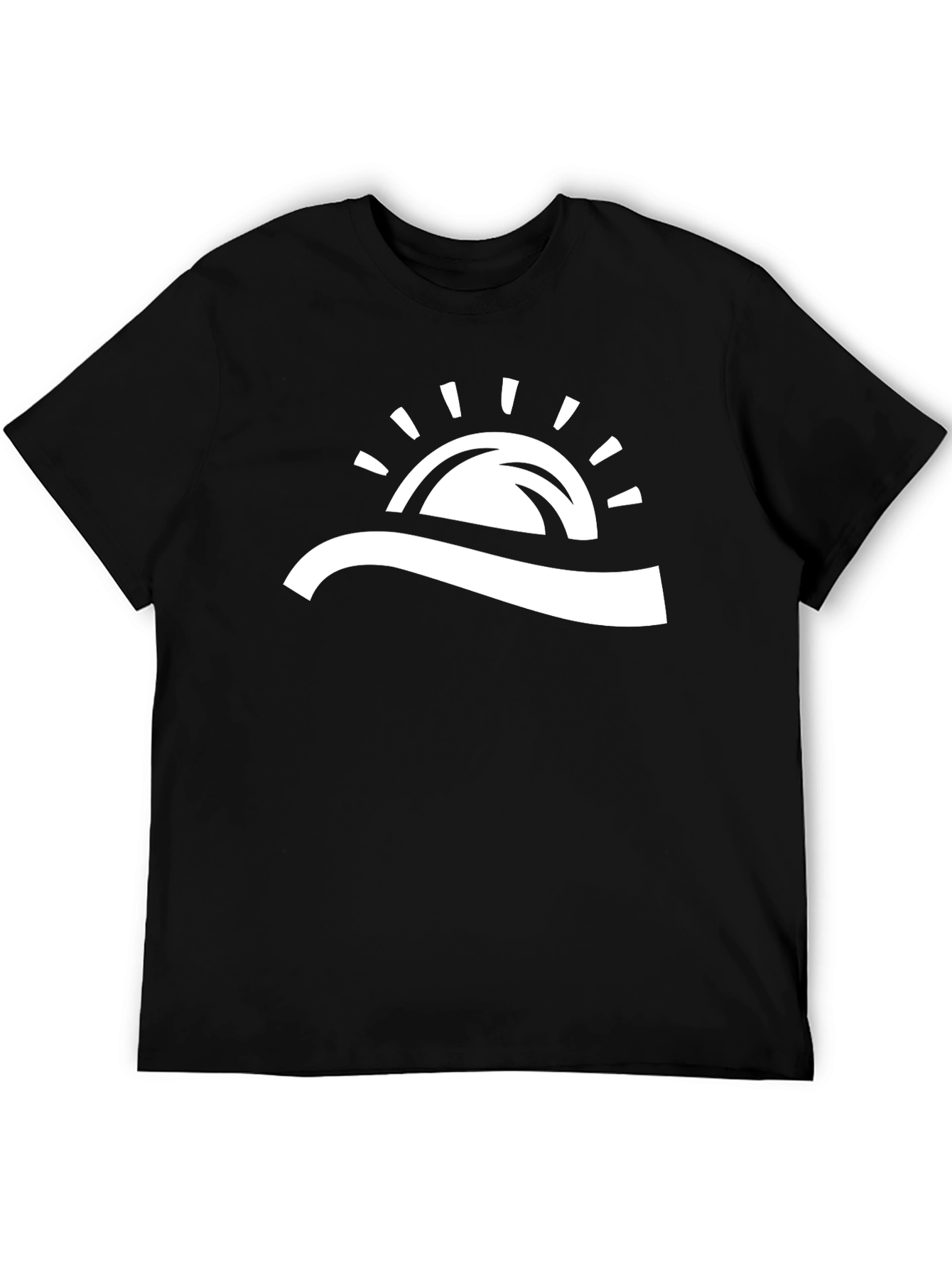 Sunrise Graphic Tee - Black Cotton Comfort