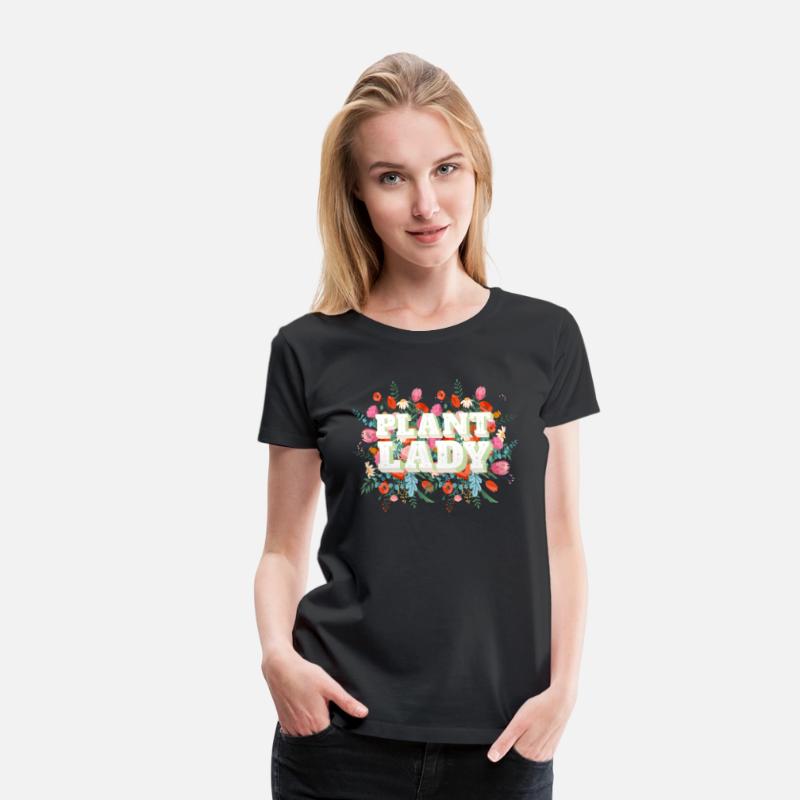 Plant Lady Flowers in Background