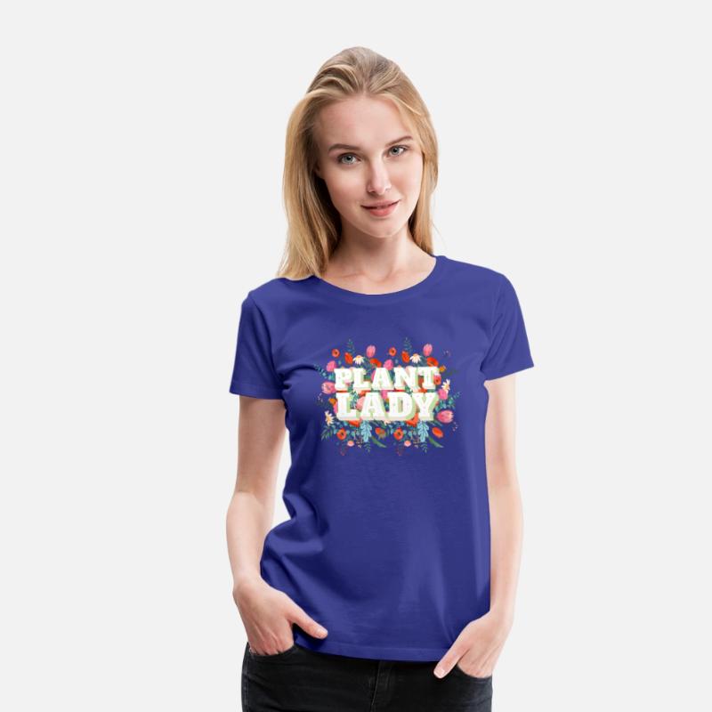Plant Lady Flowers in Background