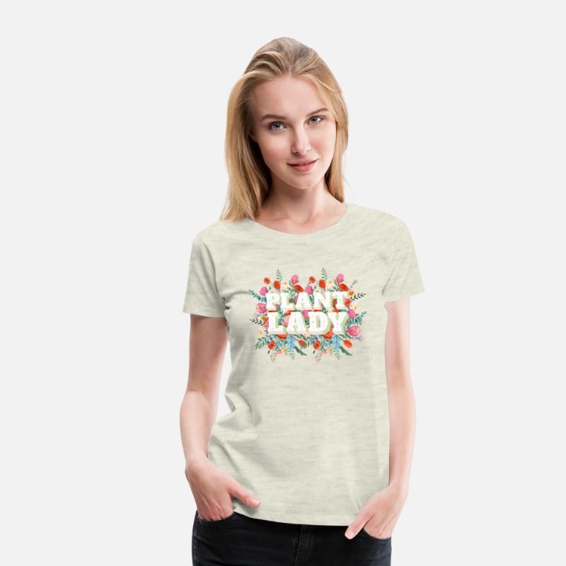 Plant Lady Flowers in Background