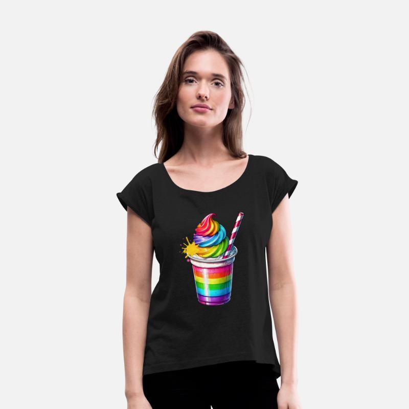 Pleasure for the senses: Rainbow milkshake cup