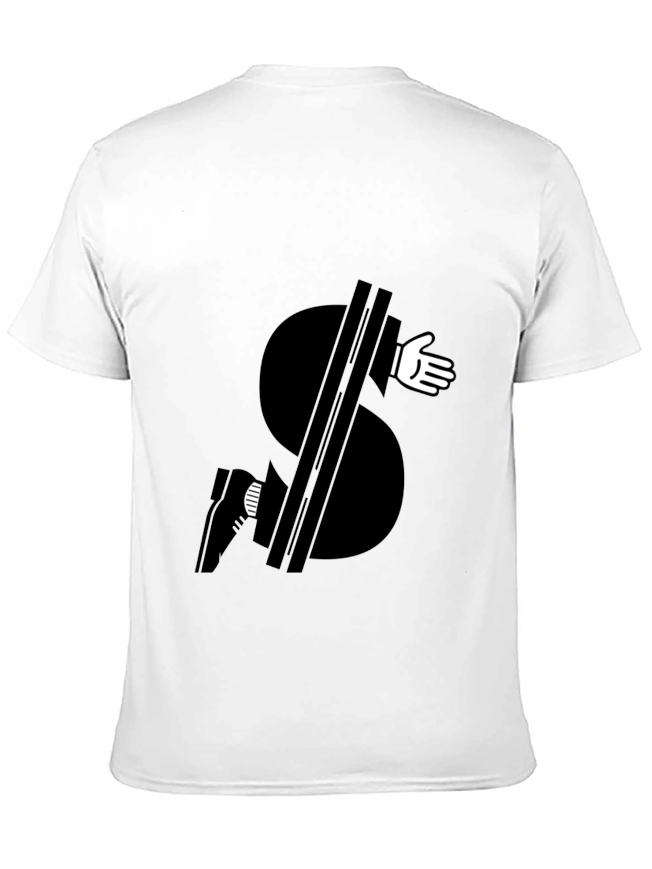 Money Grabber Graphic Tee - Black Cotton Blend