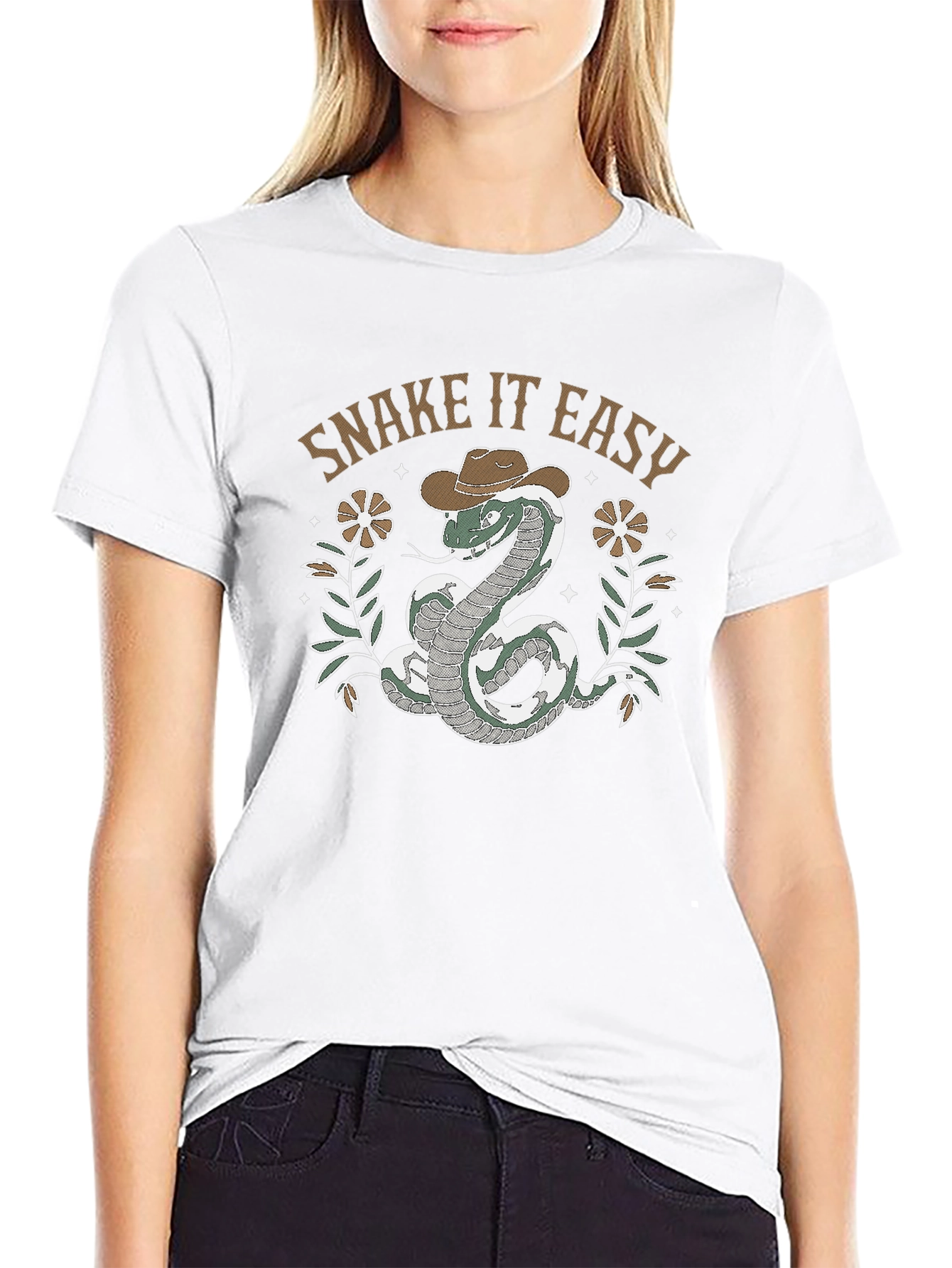 Snake It Easy Graphic T-Shirt