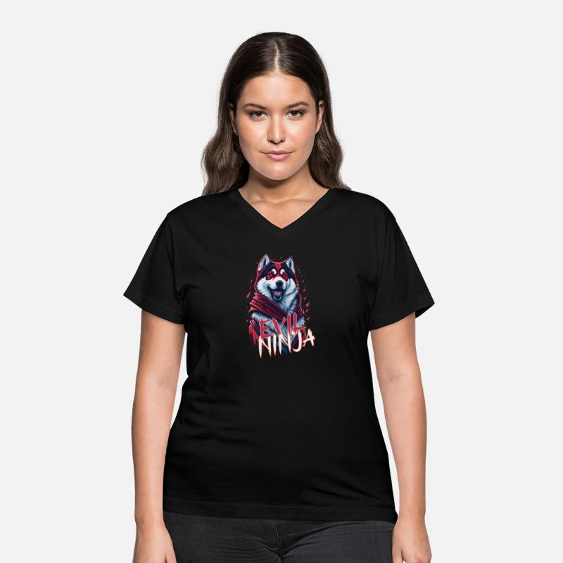 Powerful Alaskan Malamute Dog Ninja