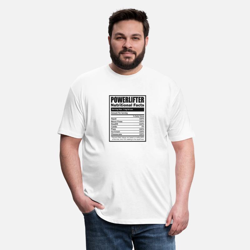 Powerlifter Nutritional Facts Label - Funny Powerl