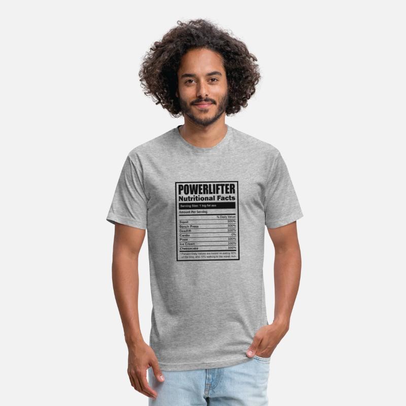 Powerlifter Nutritional Facts Label - Funny Powerl