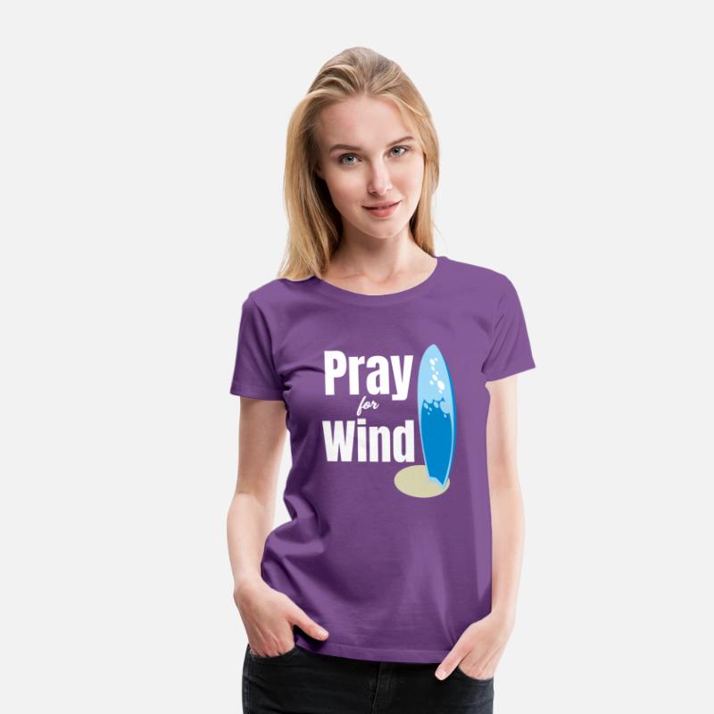 Pray For Wind Funny Kitesurfing Sailboard Windy